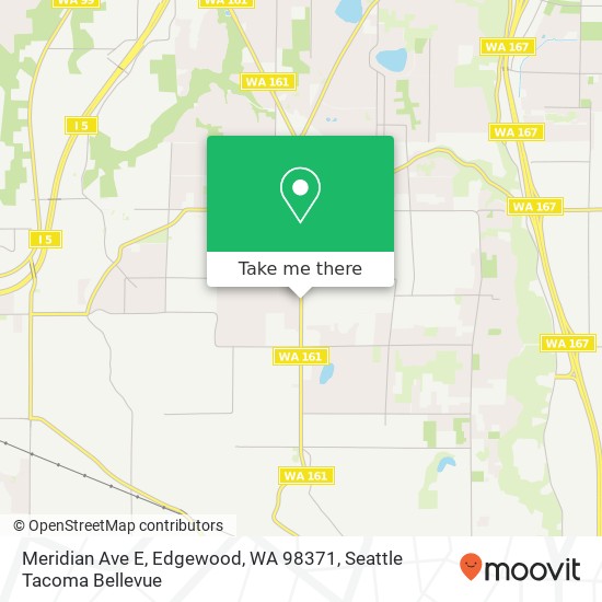 Mapa de Meridian Ave E, Edgewood, WA 98371