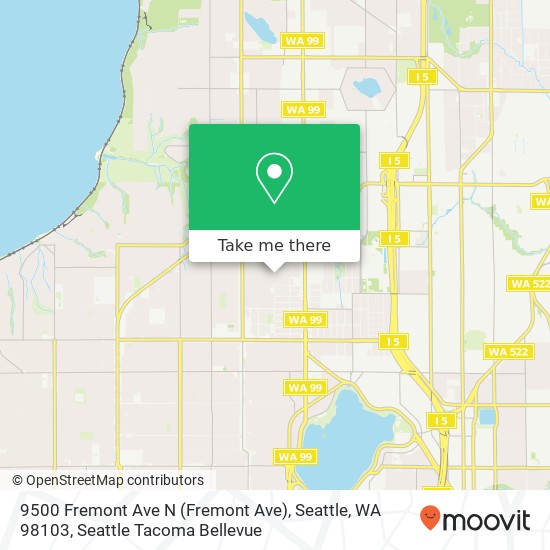 9500 Fremont Ave N (Fremont Ave), Seattle, WA 98103 map