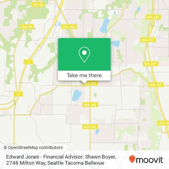 Mapa de Edward Jones - Financial Advisor: Shawn Boyer, 2748 Milton Way