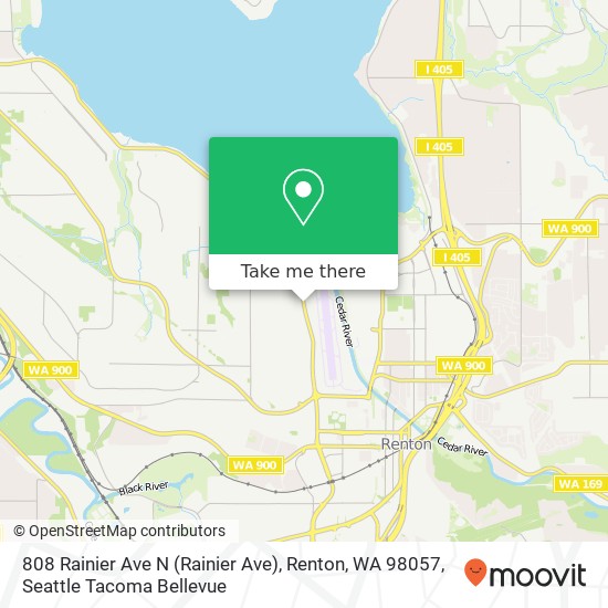 Mapa de 808 Rainier Ave N (Rainier Ave), Renton, WA 98057