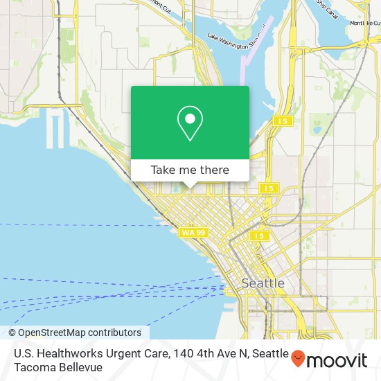 U.S. Healthworks Urgent Care, 140 4th Ave N map