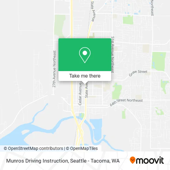 Munros Driving Instruction map