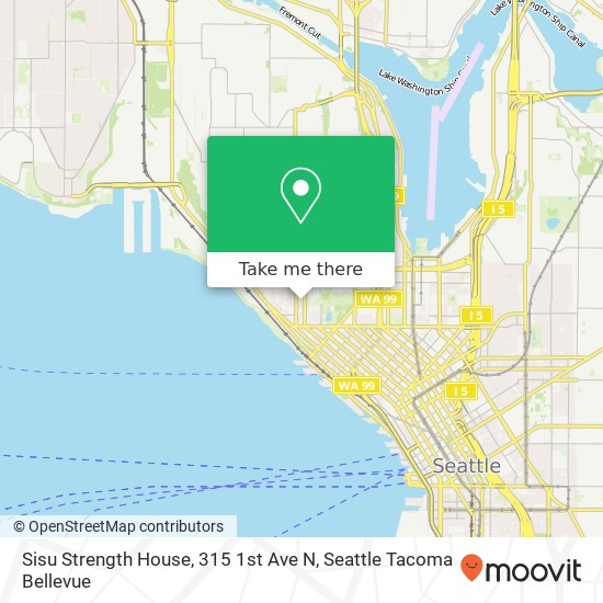 Mapa de Sisu Strength House, 315 1st Ave N