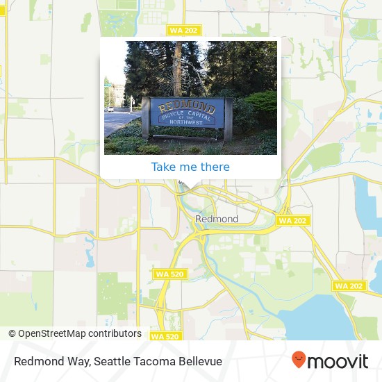 Mapa de Redmond Way, Redmond, WA 98052