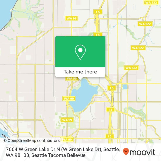 7664 W Green Lake Dr N (W Green Lake Dr), Seattle, WA 98103 map