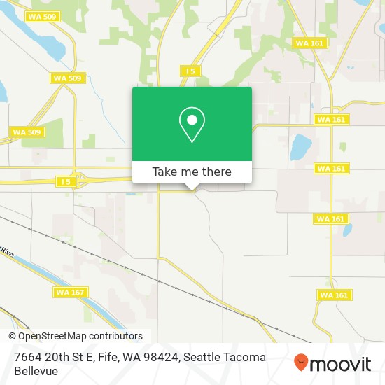 Mapa de 7664 20th St E, Fife, WA 98424