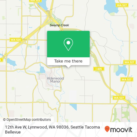 12th Ave W, Lynnwood, WA 98036 map