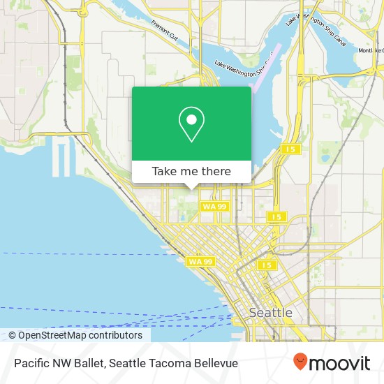 Pacific NW Ballet map