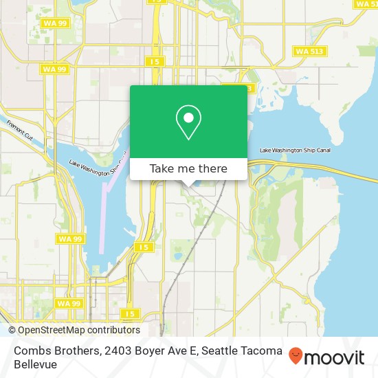 Mapa de Combs Brothers, 2403 Boyer Ave E