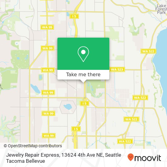 Jewelry Repair Express, 13624 4th Ave NE map