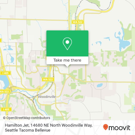 Mapa de Hamilton Jet, 14680 NE North Woodinville Way