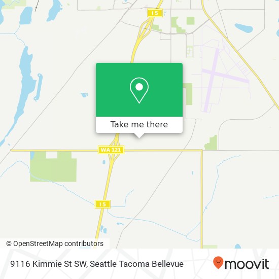 Mapa de 9116 Kimmie St SW, Olympia, WA 98512