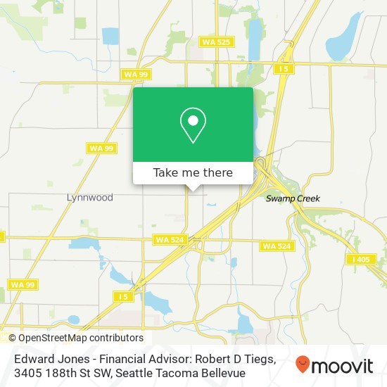 Edward Jones - Financial Advisor: Robert D Tiegs, 3405 188th St SW map