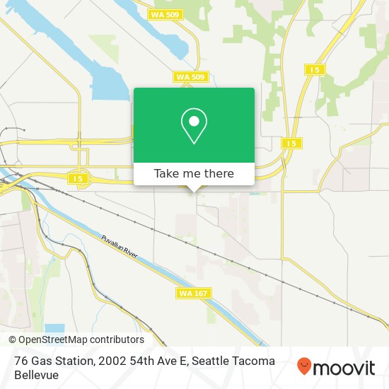 76 Gas Station, 2002 54th Ave E map