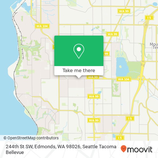 Mapa de 244th St SW, Edmonds, WA 98026