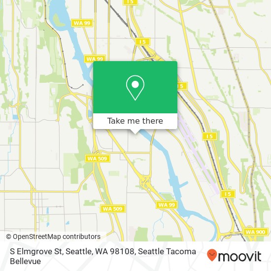 S Elmgrove St, Seattle, WA 98108 map