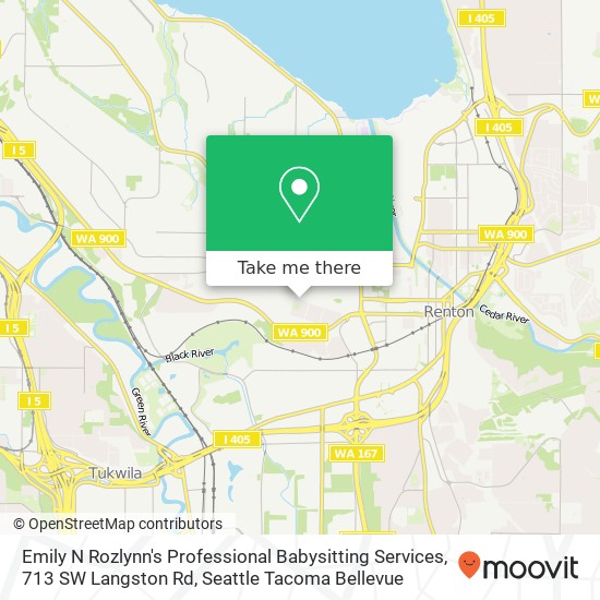 Mapa de Emily N Rozlynn's Professional Babysitting Services, 713 SW Langston Rd
