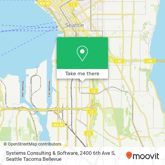 Mapa de Systems Consulting & Software, 2400 6th Ave S