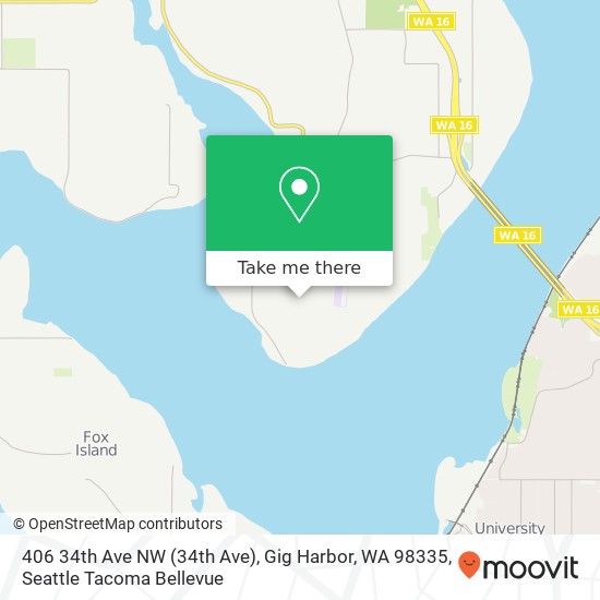 406 34th Ave NW (34th Ave), Gig Harbor, WA 98335 map
