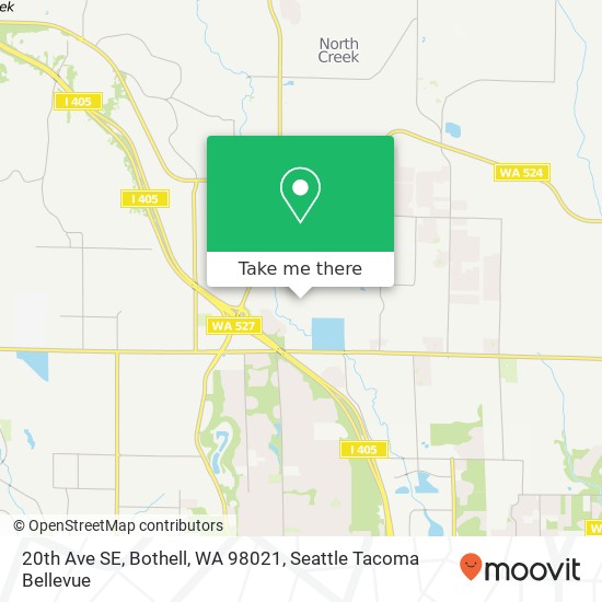 Mapa de 20th Ave SE, Bothell, WA 98021