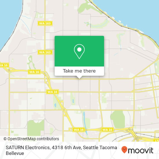 Mapa de SATURN Electronics, 4318 6th Ave