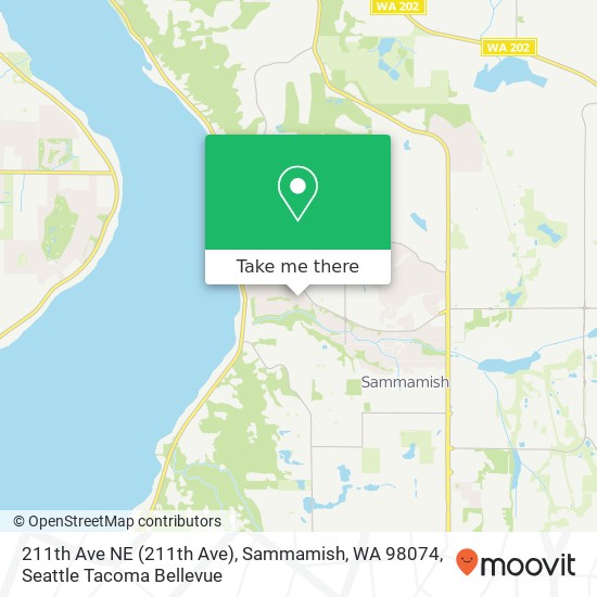 Mapa de 211th Ave NE (211th Ave), Sammamish, WA 98074