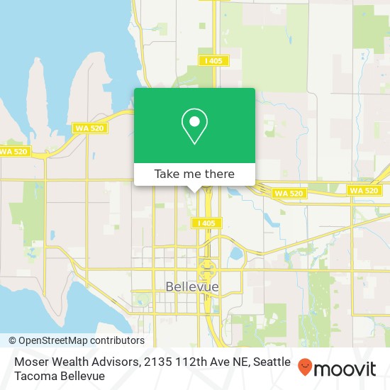 Mapa de Moser Wealth Advisors, 2135 112th Ave NE