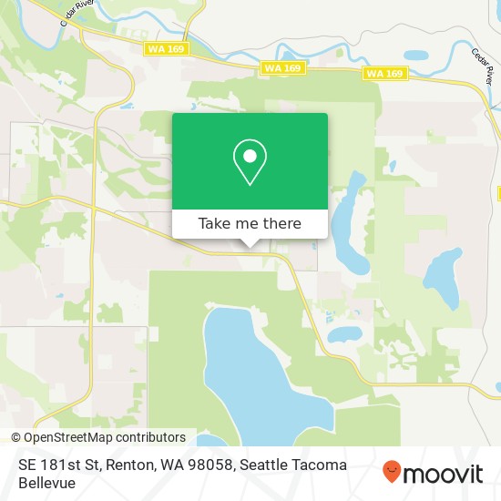 Mapa de SE 181st St, Renton, WA 98058