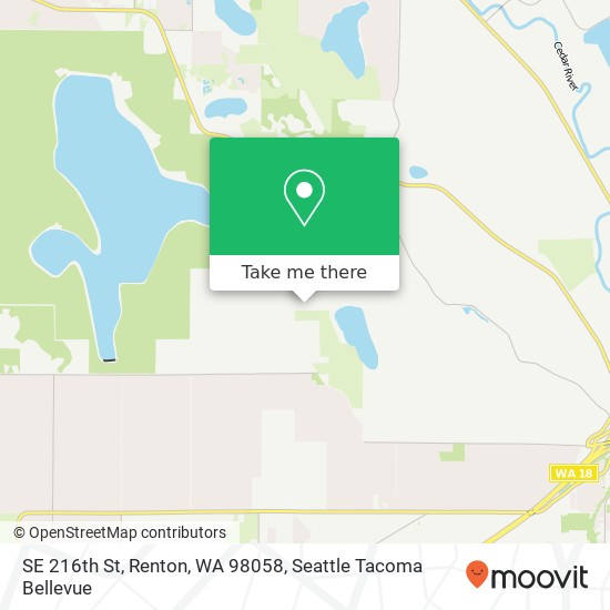 Mapa de SE 216th St, Renton, WA 98058