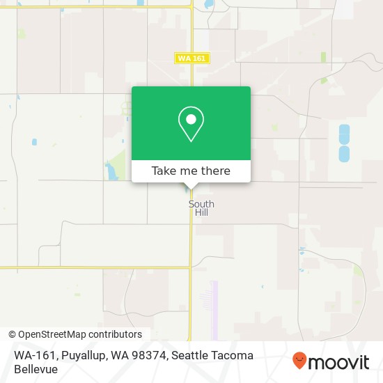 Mapa de WA-161, Puyallup, WA 98374