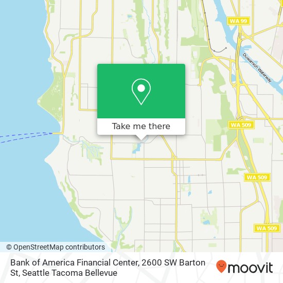 Bank of America Financial Center, 2600 SW Barton St map