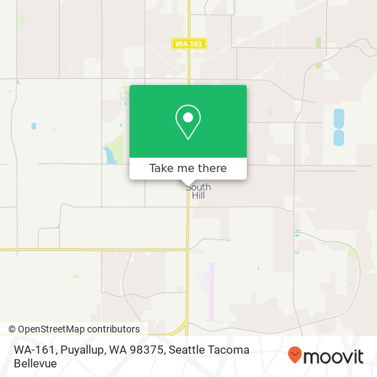 Mapa de WA-161, Puyallup, WA 98375
