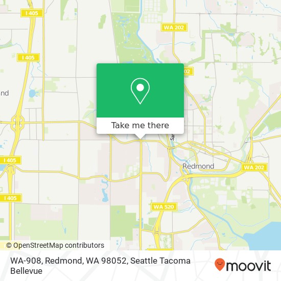 Mapa de WA-908, Redmond, WA 98052