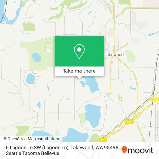 6 Lagoon Ln SW (Lagoon Ln), Lakewood, WA 98498 map