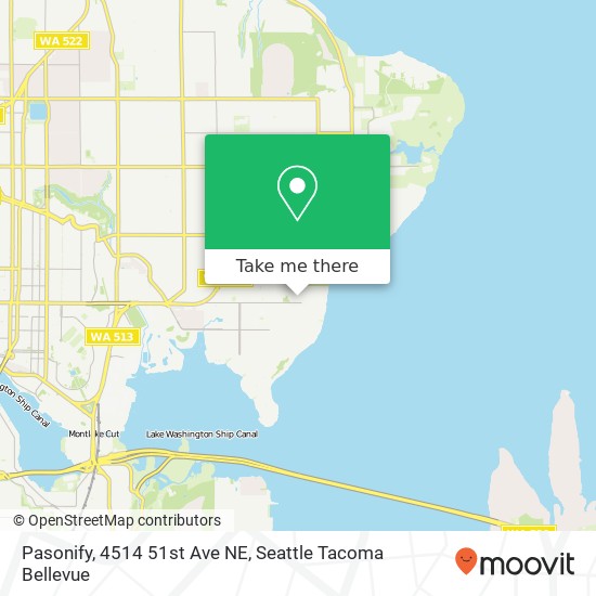 Mapa de Pasonify, 4514 51st Ave NE