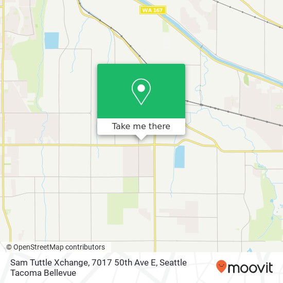 Mapa de Sam Tuttle Xchange, 7017 50th Ave E