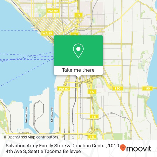 Mapa de Salvation Army Family Store & Donation Center, 1010 4th Ave S