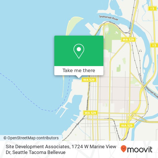 Mapa de Site Development Associates, 1724 W Marine View Dr
