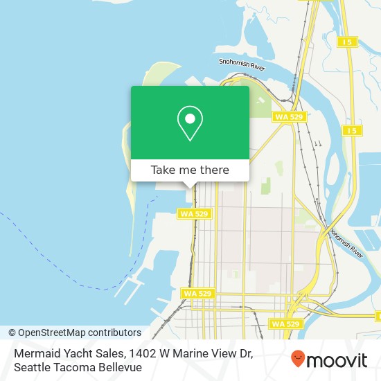 Mapa de Mermaid Yacht Sales, 1402 W Marine View Dr