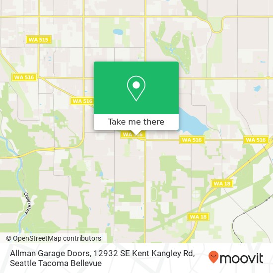 Allman Garage Doors, 12932 SE Kent Kangley Rd map