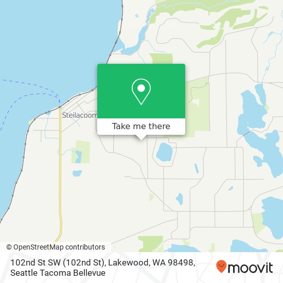 Mapa de 102nd St SW (102nd St), Lakewood, WA 98498