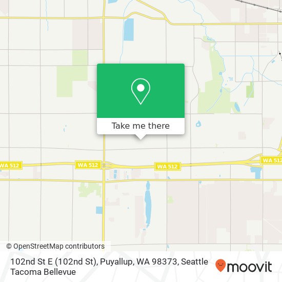 Mapa de 102nd St E (102nd St), Puyallup, WA 98373