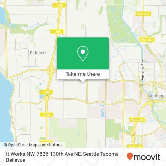 It Works NW, 7826 130th Ave NE map