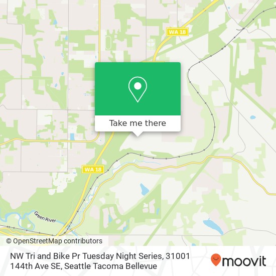 Mapa de NW Tri and Bike Pr Tuesday Night Series, 31001 144th Ave SE