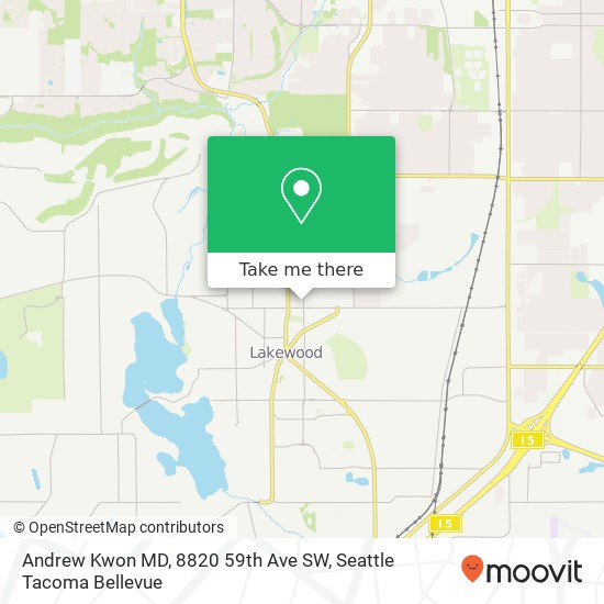 Andrew Kwon MD, 8820 59th Ave SW map