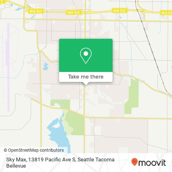 Mapa de Sky Max, 13819 Pacific Ave S