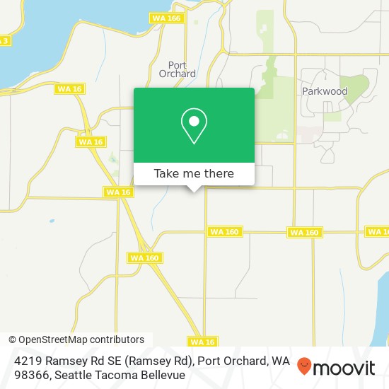 4219 Ramsey Rd SE (Ramsey Rd), Port Orchard, WA 98366 map
