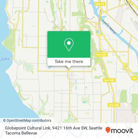 Mapa de Globepoint Cultural Link, 9421 16th Ave SW