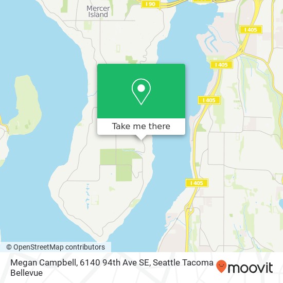 Mapa de Megan Campbell, 6140 94th Ave SE