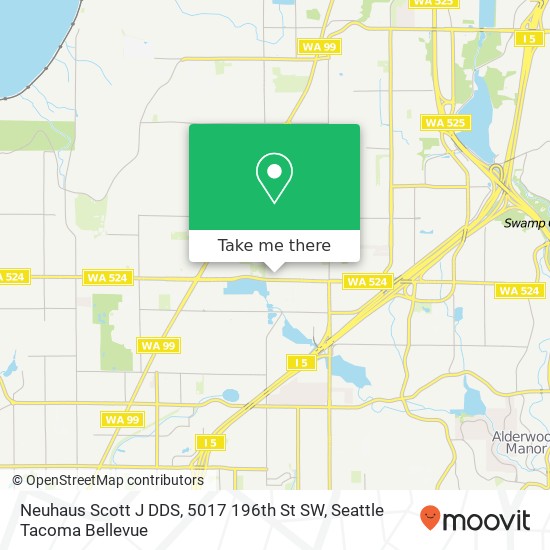 Mapa de Neuhaus Scott J DDS, 5017 196th St SW